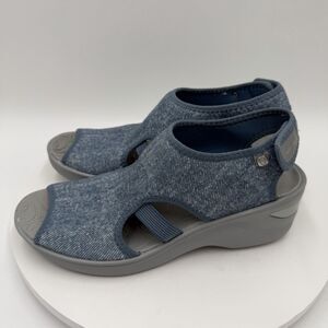 Bzees Women’s Denim Blue Dream Wedge Sandals Women’s 8M